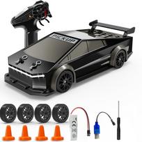1/24 Scale 4WD RC Drift Car Remote Control Truck High-Speed Hobby Grade Racing Car Drift Tires LED Light Gift for Boys Kids juoda