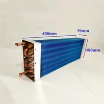 400*75*150mm Oro aušinamas garintuvas-kondensatorius šaldytuvo-šaldiklio varinis vamzdelis aliuminio briauna oro šilumos mainų radiatorius 400x75x150mm