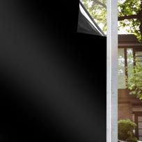 2pcs Total Blackout Window Film, 100% Light Blocking Glass Covering Privacy Static Window Tint No Glue, 78.7x17.3''