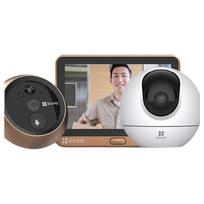 EZVIZ Smart Peephole & Indoor Camera Security Set (CN version)
