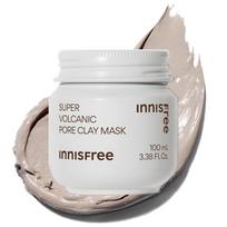 Innisfree Super Volcanic Pore Clay Mask 100ml Authentic Suitable for sensitive oily mud low pore trouble sebum volcanic Korean - Product. skin, skin,