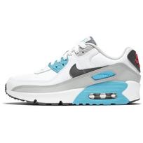 (GS) Nike Air Max 90 Leather 'White Chlorine Blue' Kids' CD6864-108 EU 36