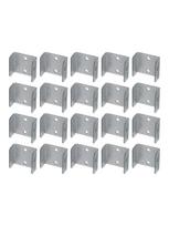 Fence Panel Clips 20 Pack 35mm 45mm Galvanized Steel for Efficient Installation 32