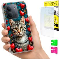 Etui Do Xiaomi Redmi 15C 5G 173Mm / Poco C85 Case Plecki Kotek + Szkło 9H