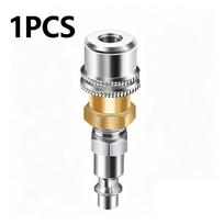 Lock On 1/4  Tire Air Chuck Closed Flow Quick Connector Designed For Compressor Inflator Applications A1