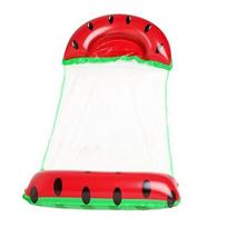 Vandens hamakas su ergonomišku galvos atlošu Vaisiaus formos pripučiamas gultas Baseino plūdurė Vandens pramogos Watermelon red