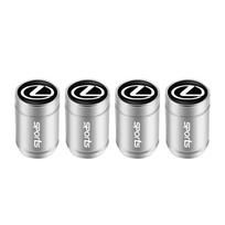 4Pcs Car Logo Wheel Tire Valve Caps Covers Auto Accessories For Lexus GS350 RX350 Ct200h NX300h ES300h IS350 LX600h SC430 LS430