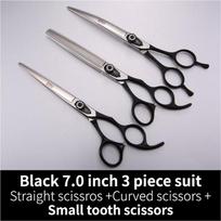 Fenice Dog Scissors Set Straight&Thinning&Curved Pet Grooming Scissors Kits Bichon Teddy Bomei Dog Grooming Shears Set Tool Set