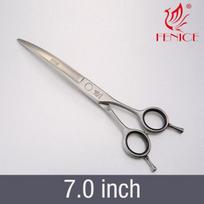 Fenice 7.0/7.5 Curved Pet Grooming Scissors for Dog/Cat Hair Cutting Stainless Steel Sharp Shear