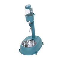 Automatic Pet Water Dispenser with Adjustable Bowl for Dogs and Cats mėlyna