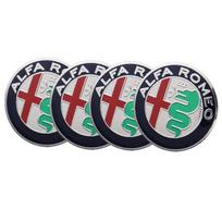 60mm/65mm Car Wheel Rim Tire Hubcap Sticker Decals for Alfa Romeo Giulia Giulietta 159 156 MITO Stelvio 147 Sportiva Accessories