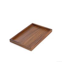 Natūralaus medžio medinis padėklas Stačiakampis padėklas patiekimui Dekoratyvinis padėklas Arbatos maisto padėklas Virtuvė A 25x17x2.5cm