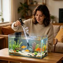 Aquarium Vacuum Gravel Cleaner Manual Hand Pump Aquarium Siphon Vacuum Cleaner For Maintenance Cleaning Reptile Shrimp Home China Mainland