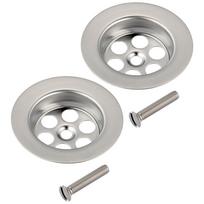 2Pcs/Set Stainless Steel Sink Strainer with Screw Bathtubs Bath Hole Spare Replacement Kitchen Bathroom Basin Accessories