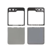 Cache batterie vitre arrière - SAMSUNG - Galaxy Z Flip5 (F731B) - Gris - Sans logo - Pièce complète pilka