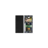 Écran LCD et vitre tactile - SAMSUNG - Galaxy Note10+ N975 - OLED - avec châssis - Noir juoda