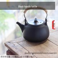 Ceramic Tea Kettle with Handle, Electric Stove Compatible, Large Capacity for Boiling, Charcoal and Open Flame Safe, Healthy Coarse Design.