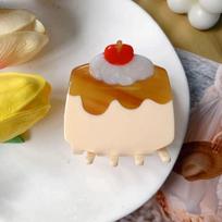 Acetate Fruits Hair Clip Sushi Simulation Food Shark Clip Cake Acetic Acid Hair Claw  Women A