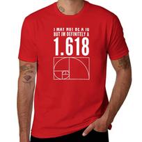 I may not be a 10 but Im definitely a 1618 Golden Ratio Fibonacci sequence Design TShirt quick drying mens white t shirts S