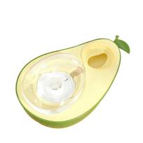 Avocado Shape Pet Feeding Water Bowl Moisture-proof Anti-choking Cat Slow Food Bowl Non-slip Large Capacity Pet Automatic Water
