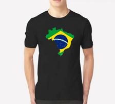Brazil Flag Brazilian Football Mens Black TShirt Custom 100 Cotton Shirt Size S3XL S