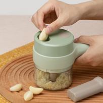 Handheld Electric Vegetable Slicer, Cordless Portable Garlic Chopper and Food Processor First Generation žalia