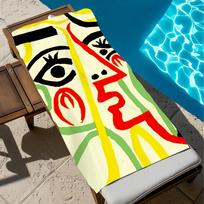 P-pablo P-picasso Meninis Rankšluostis Paplūdimio Greitai Džiūstantis Minkšti Baseino Rankšluosčiai Dovana Kelionei Sporto Salėms Dušui Stovyklavimui sporto STJ40x70CM red