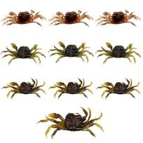 10PCS Silicone Crab Baits with Double Hooks Fishing Baits Durable Crab Lures  Freshwater Fishing 10PCS-10cm 34g