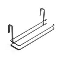 Kitchen Paper Rack Towel Rack Cabinet Roll Paper Rack Wall-mounted Storage Rack Wipe Storage Hanging Organizer Hanger Tissue Hook Holder 28*6.5*9.5cm juoda