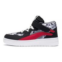 LiNing Shaohua 1.5 Casual Non-Slip Shock Absorbing Wear-Resistant Mid-Top Kids Sneakers Kids Sneakers Black Red YKCS118-5 36 black