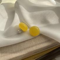 Summer Dopamine Cream Bean Earrings Women'S Candy Ball Earrings Ear Buckles Fresh And Sweet Earrings