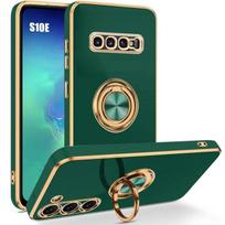 Dėklas - Samsung - Galaxy S10e - Naktinis žalias - Prabangus madingas - Smūgiams atsparus - Lankstus žalia