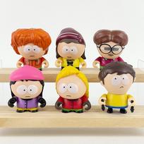 6 vnt./rinkinys South Park anime figūrėlės The Stick of Truth Kenny McCormick Stan Marsh Mielos žavios lėlės Amerikietiškos grupės papuošalai balta