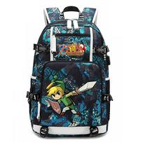 Zelda Zelda Spausdintas Kuprinė Lauko USB Prievadas Didelės Talpos Kelioninė Kuprinė 48*32*15