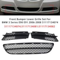 Priekinio buferio apatinės grotelės, rinkinys, BMW 3 serijai E90 E91 2006-2008 51117134074