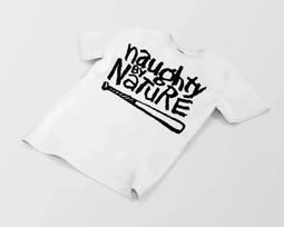 Naughty Classic Fit Cotton T-Shirt available in black or white, sm-2xl 2XL