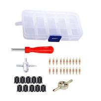 XIZUO 33-Piece Tire Valve Core Tool Kit