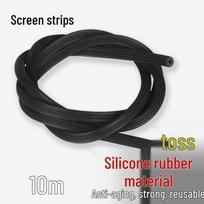 Window Screen Rubber Spline 10m roll juoda