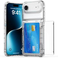 Shockproof Scratch Resistant Card Pocket Holder Case for Iphone Air 17 Pro Max 15 16 14 Plus 13 12 Pro Iphone16 Iphone17 iPhone17 Pro gryna