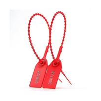 100 Plastic Tamper Seals, Zip Ties for Fire Extinguishers Pull Tite Security Tags Numbered Disposabl-B17