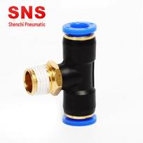 SNS Pneumatic T-Type External Thread Quick Connector 5 pieces