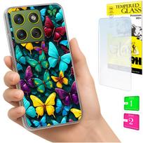 Etui Do Motorola Edge 70 Obudowa Foto Case Plecki Grafika Motyle + Szkło
