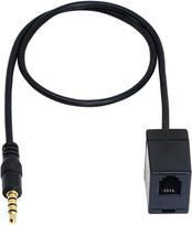 SinLoon RJ9 to 3.5mm Adapter, RJ9 Headset, RJ9 Female to 3.5mm Male, 616e 4p4c, RJ9 Landline, Telephone Cable, TRS Cable, 4-Pin, IP Phone, 40cm