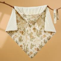 Premium Pure Cotton Newborn Swaddle: Thick Autumn/Winter Style with Plush Velvet for First Delivery Room Use 90*90cm