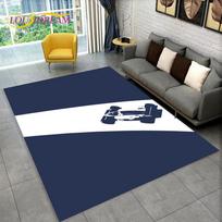 3D Racing Car Area Rug Large,Carpet Rug for Home Living Room Bedroom Sofa Doormat Decor,Kid Paly Kitchen Non-slip Floor Pad Mat 40x60cm(15x23in)