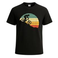 Downhill Mtb Mountain Bike Vintage Mens T-shirt Gift Party Novelty Top Tee S įvairiaspalvis