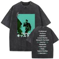 Y2K 2026 Raperis The Weeknd Muzikinio Albumo Viršelis Vintage Išplauti Marškinėliai Vyrams Moterims Hip Hop Mada Per dideli Marškinėliai Vyriški Retro Medvilniniai Marškinėliai L