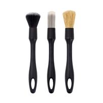 3Pcs/set Car interior brush detail brush tire brush, soft bristle brush, dust removal brush, gap brush, car cleaning brush 3pcs