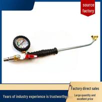Lükūn Dual-Head Tire Inflator Rod with Pressure Gauge