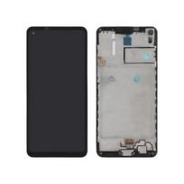 Écran LCD et vitre tactile - SAMSUNG - Galaxy A21s (A217F) - Noir - Assemblés sur châssis - Pièce détachée juoda